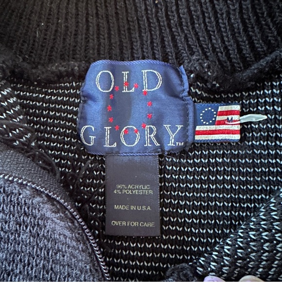 OLD GLORY 1/4 zip sweater 
MADE IN U.S.A Men’s M - Picture 7 of 8
